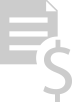 Gray document and dollar sign